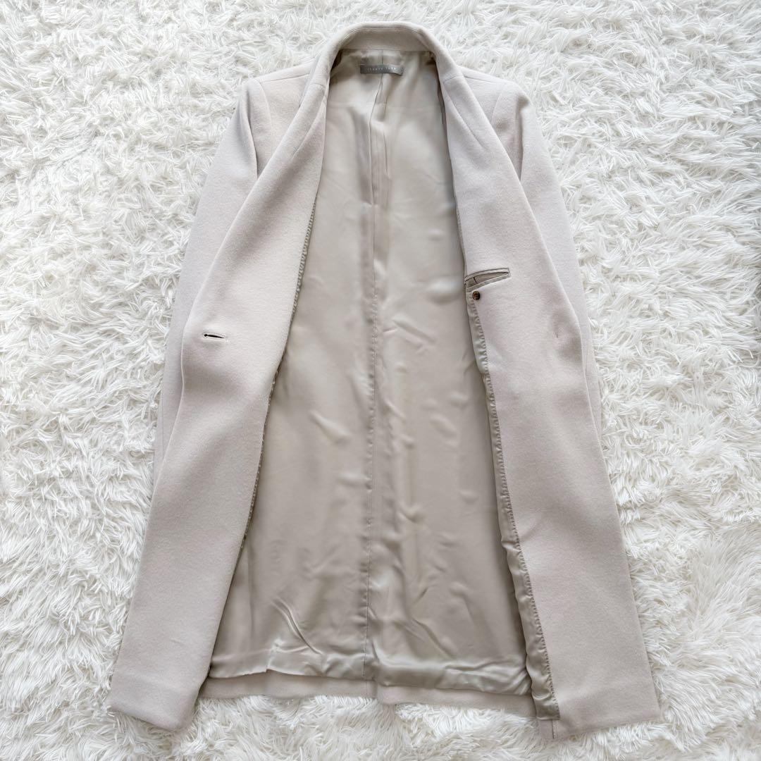 theory luxe セオリーリュクス チェスターコート ライトベージュ 40