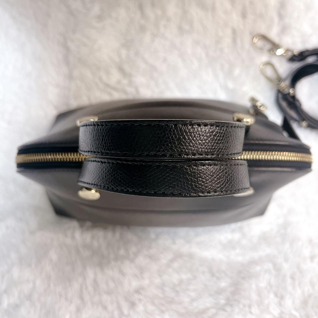 極美品✨FURLA パイパー 2way ハンドバッグ ショルダーバッグ 黒 M