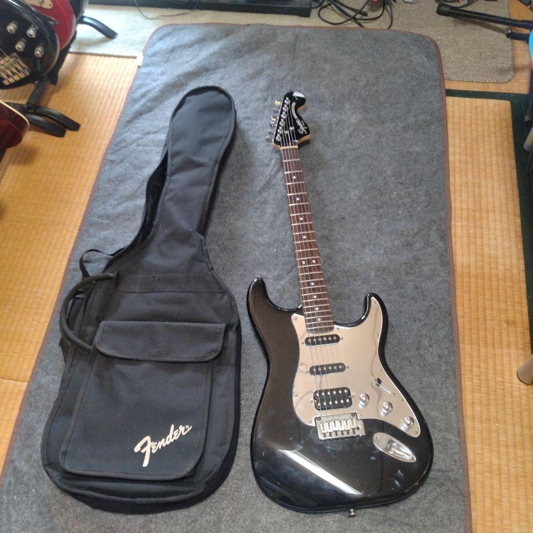 スクワイヤースタンダードストラトキャスター マッチングヘッドブラック