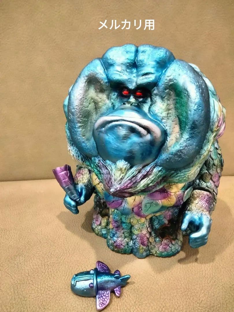 ソフビ　monstock 超未来人類ヒバンゴ　エトヤ製作堂　izumonster