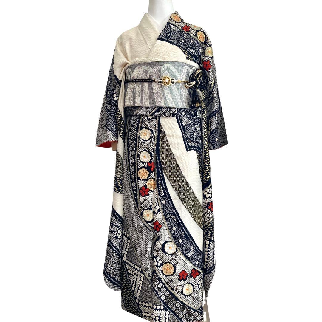 ™️ 振袖5点セット‼️フルセット　絞り　お振袖セット‼️NO59