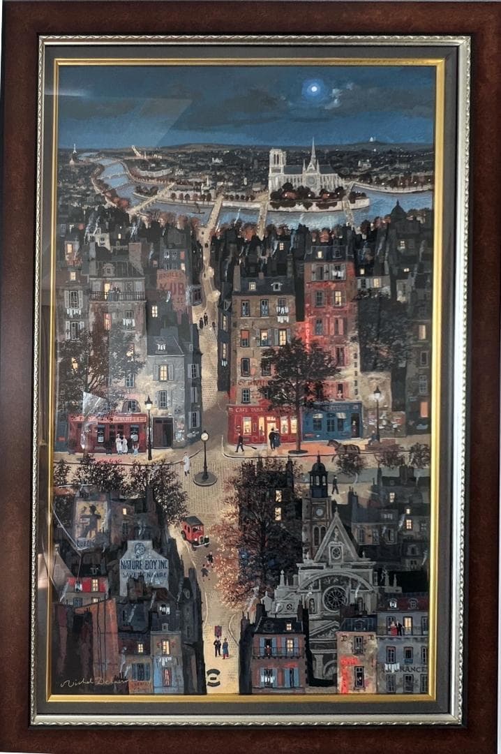 ミッシェル・ドラクロワ真作　「サンジャック通り」　2005年　シルクスクリーン