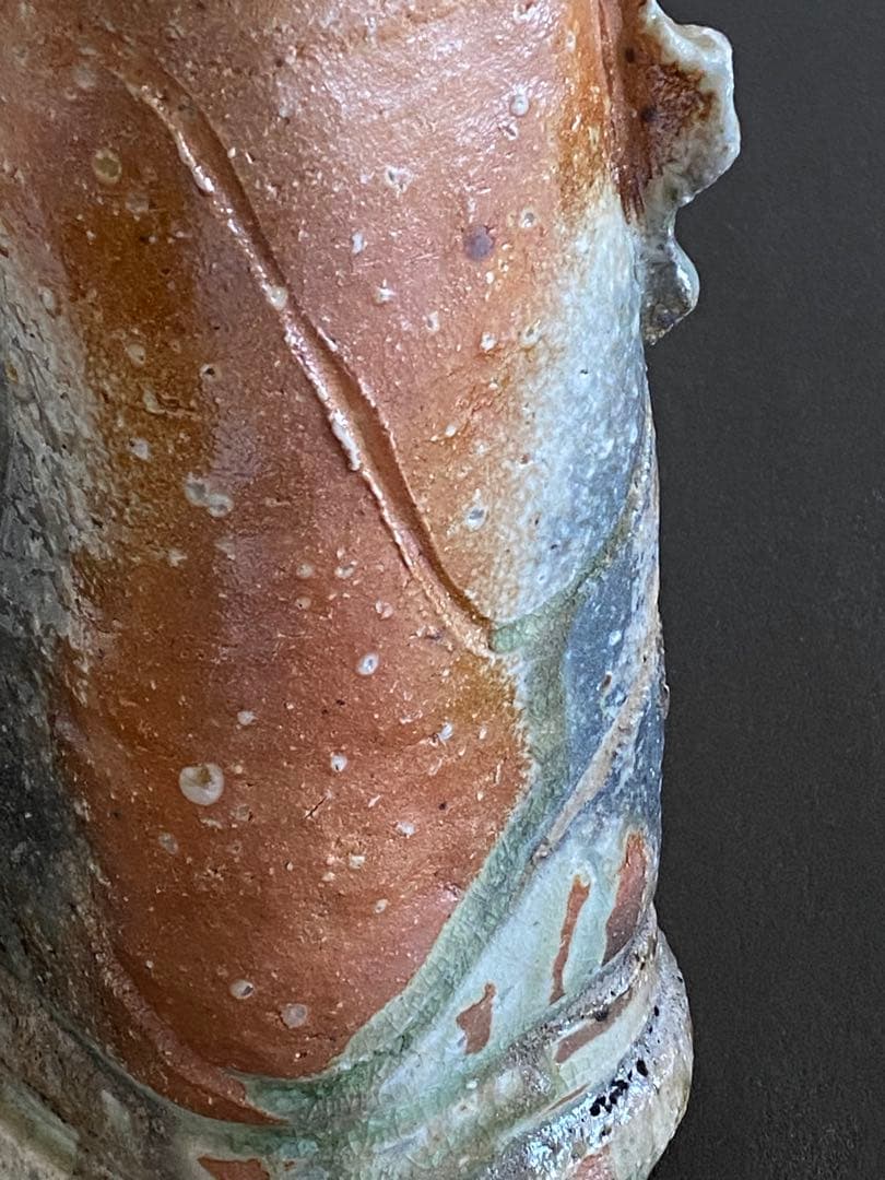 信楽焼　花瓶　花器　花入　井村侊生　　#3413