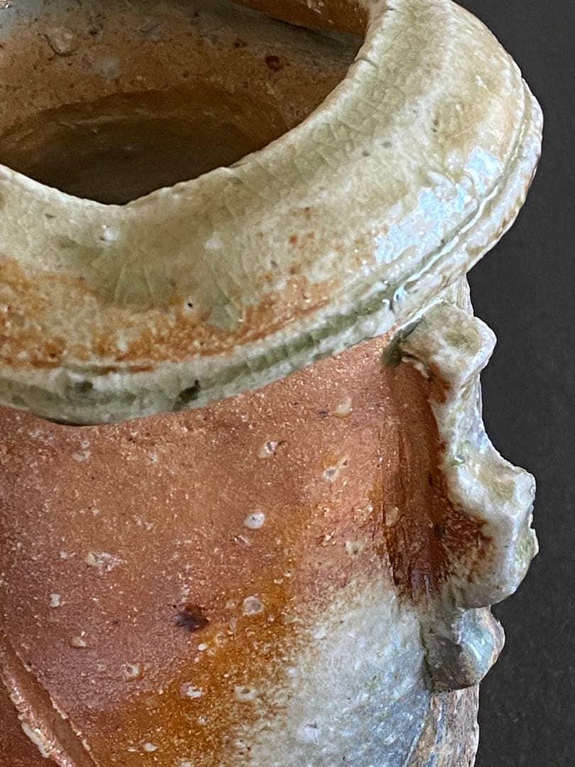 信楽焼　花瓶　花器　花入　井村侊生　　#3413