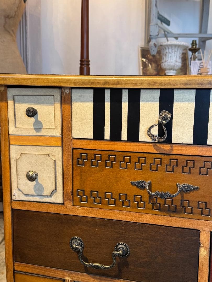 アンティーク パルナサス チェスト キャビネット 木製 タンス ギギLiving