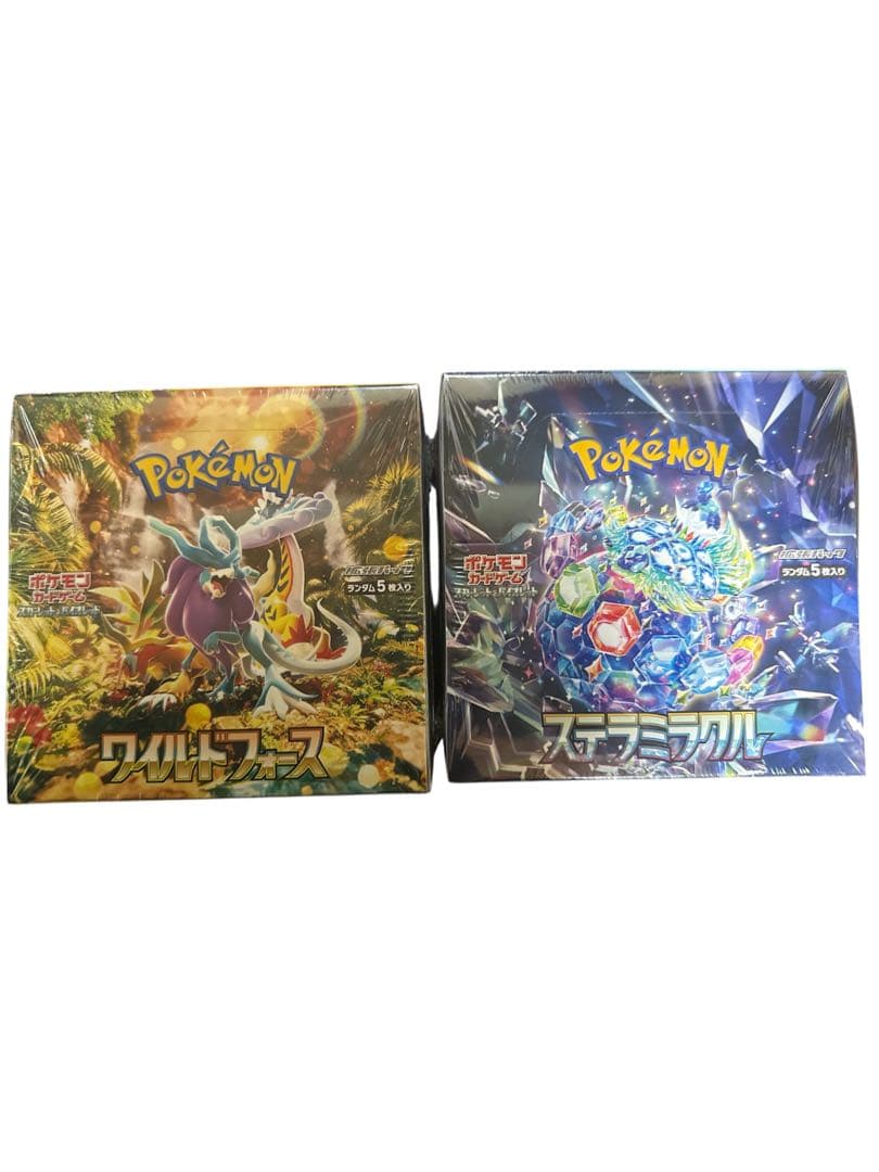 ポケモンカードゲーム ワイルドフォース 。ステラミラクルBOXシュリンク付き