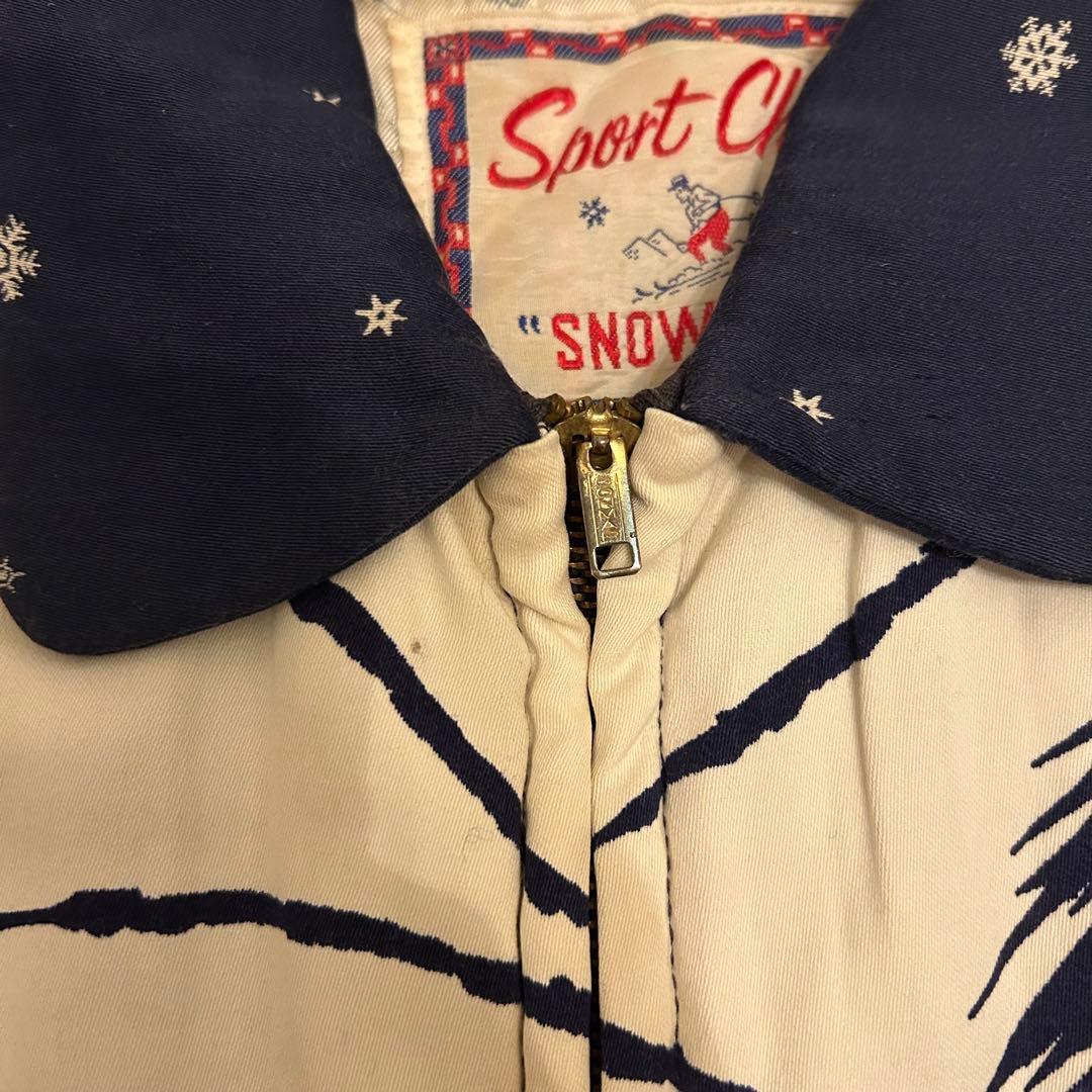 50S スキー柄 ギャバジャン 雪柄