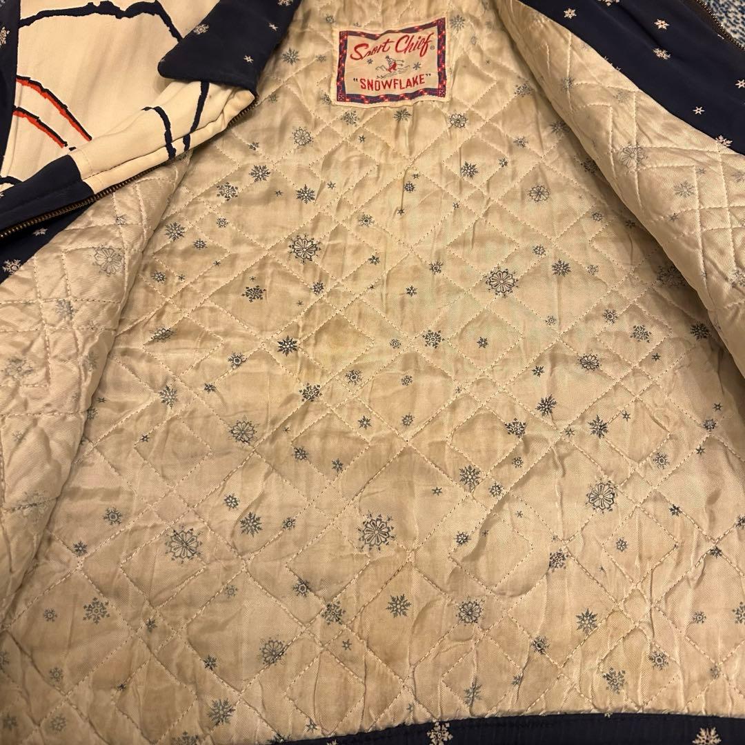 50S スキー柄 ギャバジャン 雪柄