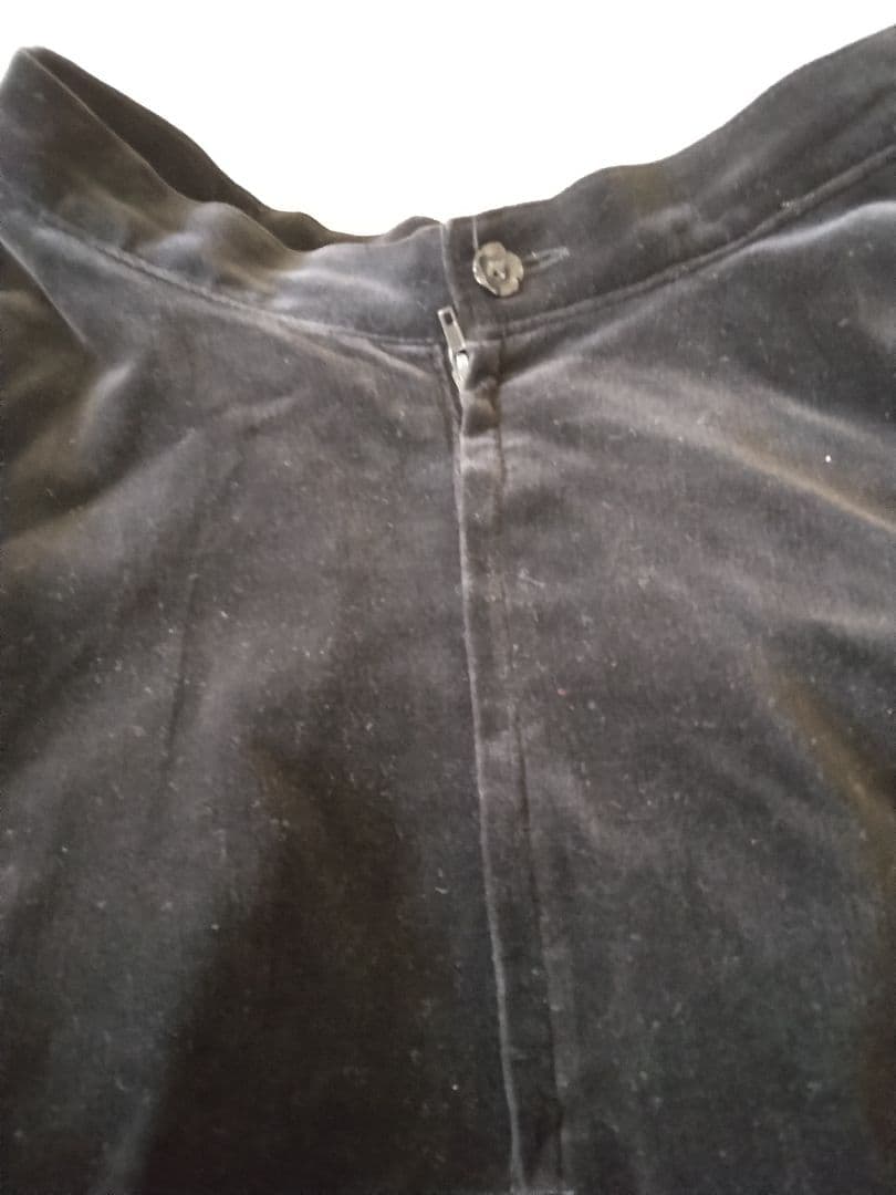 み*ん様 BABY 別珍 膝丈 スカート 黒