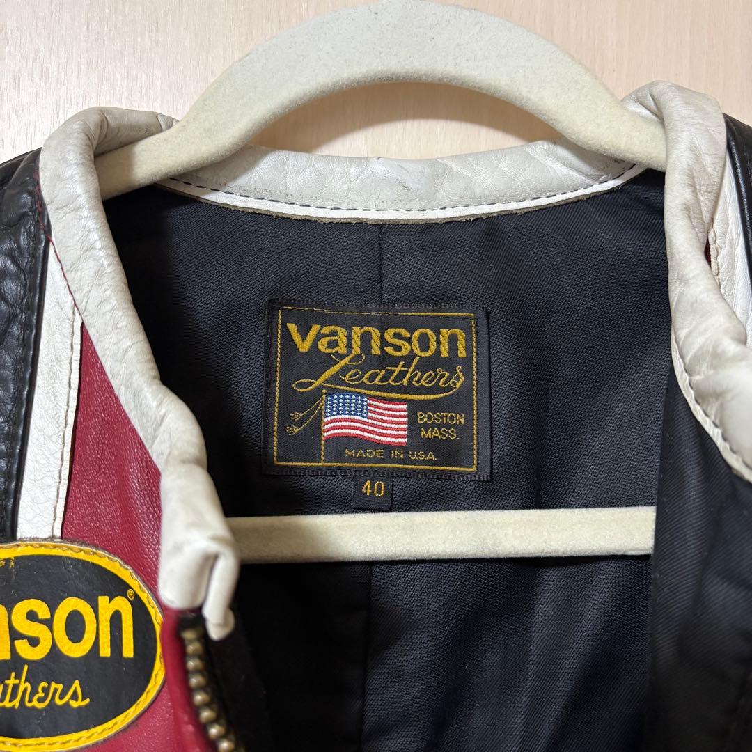 VANSON レザージャケット　ワンスター　サイズ40 ライダース
