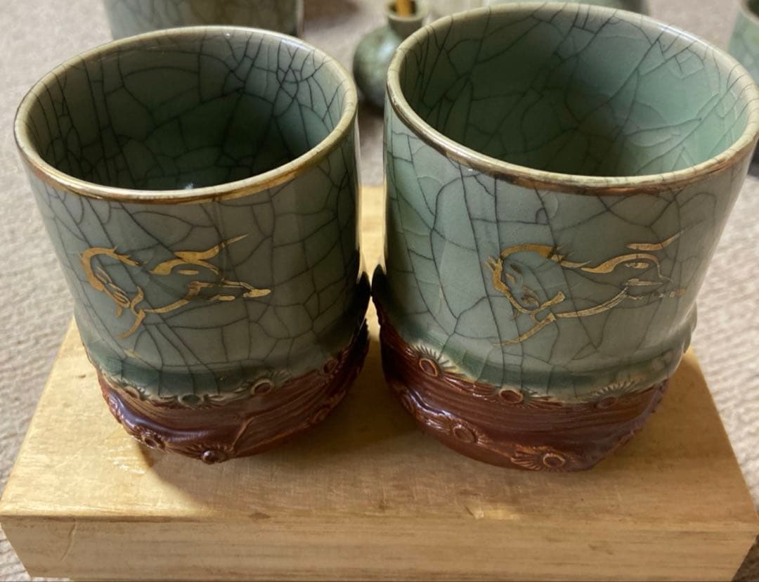 相馬焼き　夫婦湯呑み