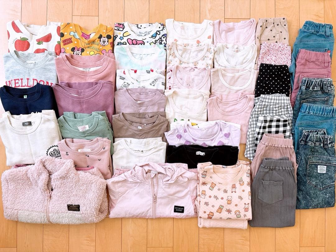 女の子　100cm まとめ売り　秋冬服　40点セット