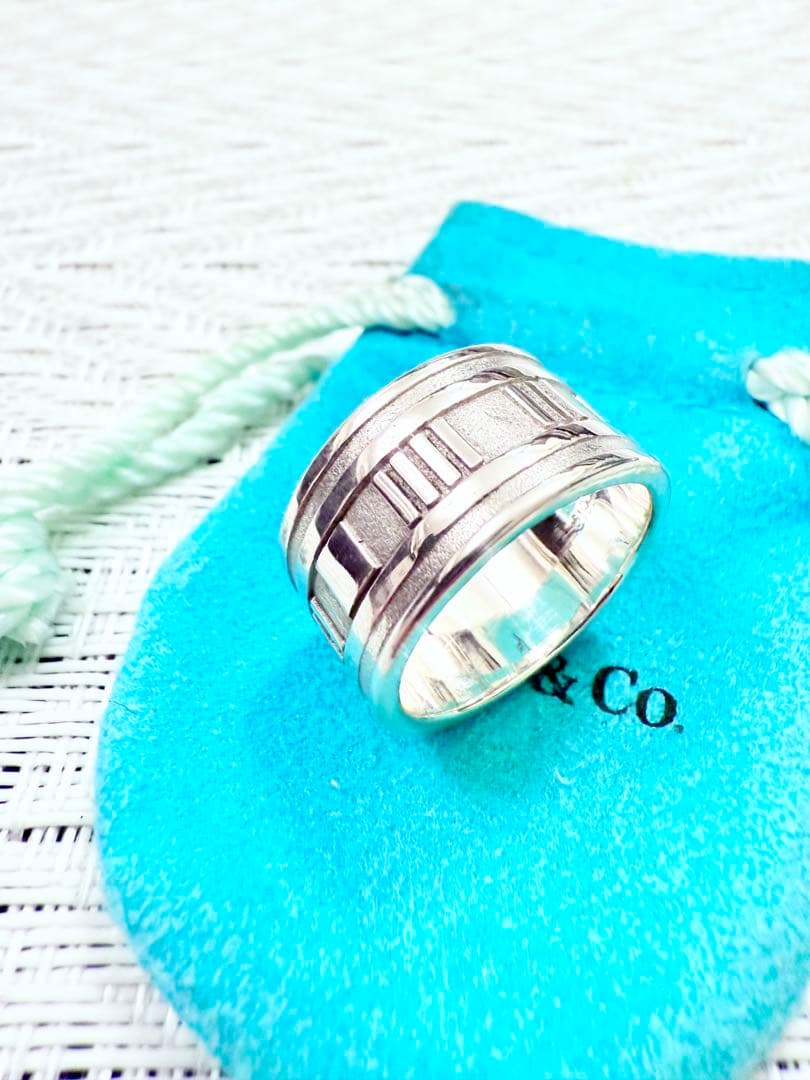 ティファニー　アトラス　ワイド　指輪　リング　18号　研磨仕上済美品 925