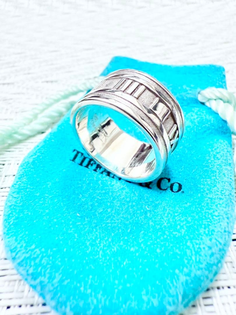 ティファニー　アトラス　ワイド　指輪　リング　18号　研磨仕上済美品 925