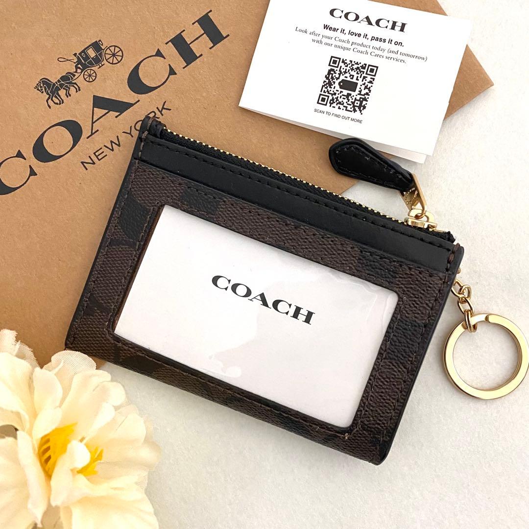新品　正規品☆COACH (コーチ) ケース　ブラウン シグネチャー