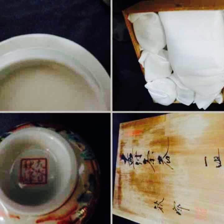 新品！金彩秋峰美術九谷焼蓋付湯のみ５客＆急須セット