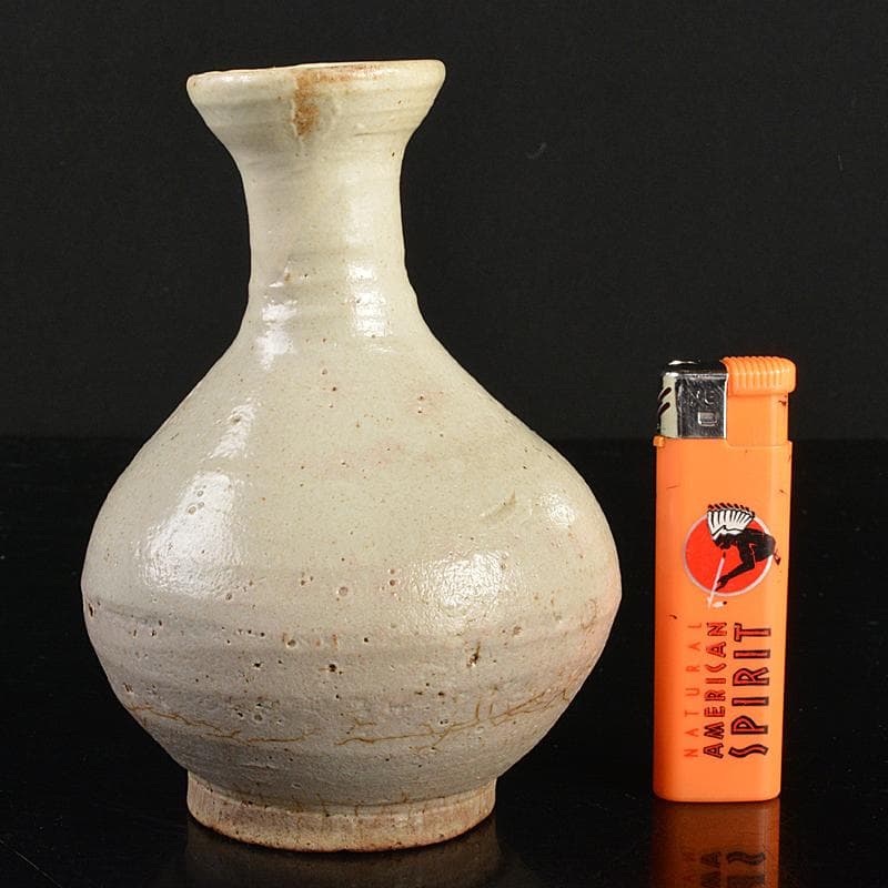 朝鮮美術　李朝　高麗白磁　徳利　時代箱付　M　R7461