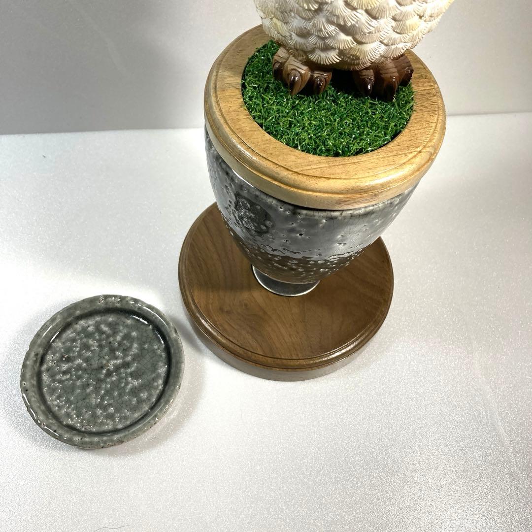 極　小型猛禽（グレー）ブロック、パーチ（卓上用）