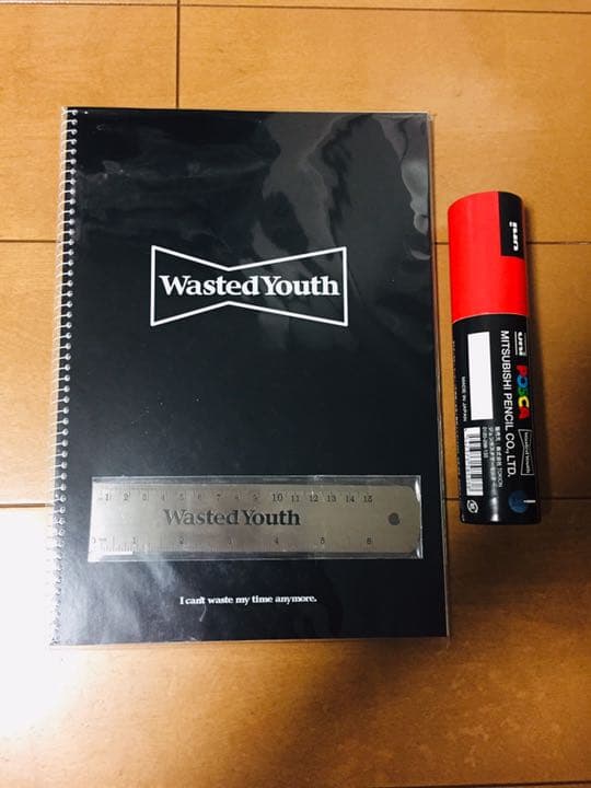 wasted youth × tokion コラボ ポスカ 定規 ノート