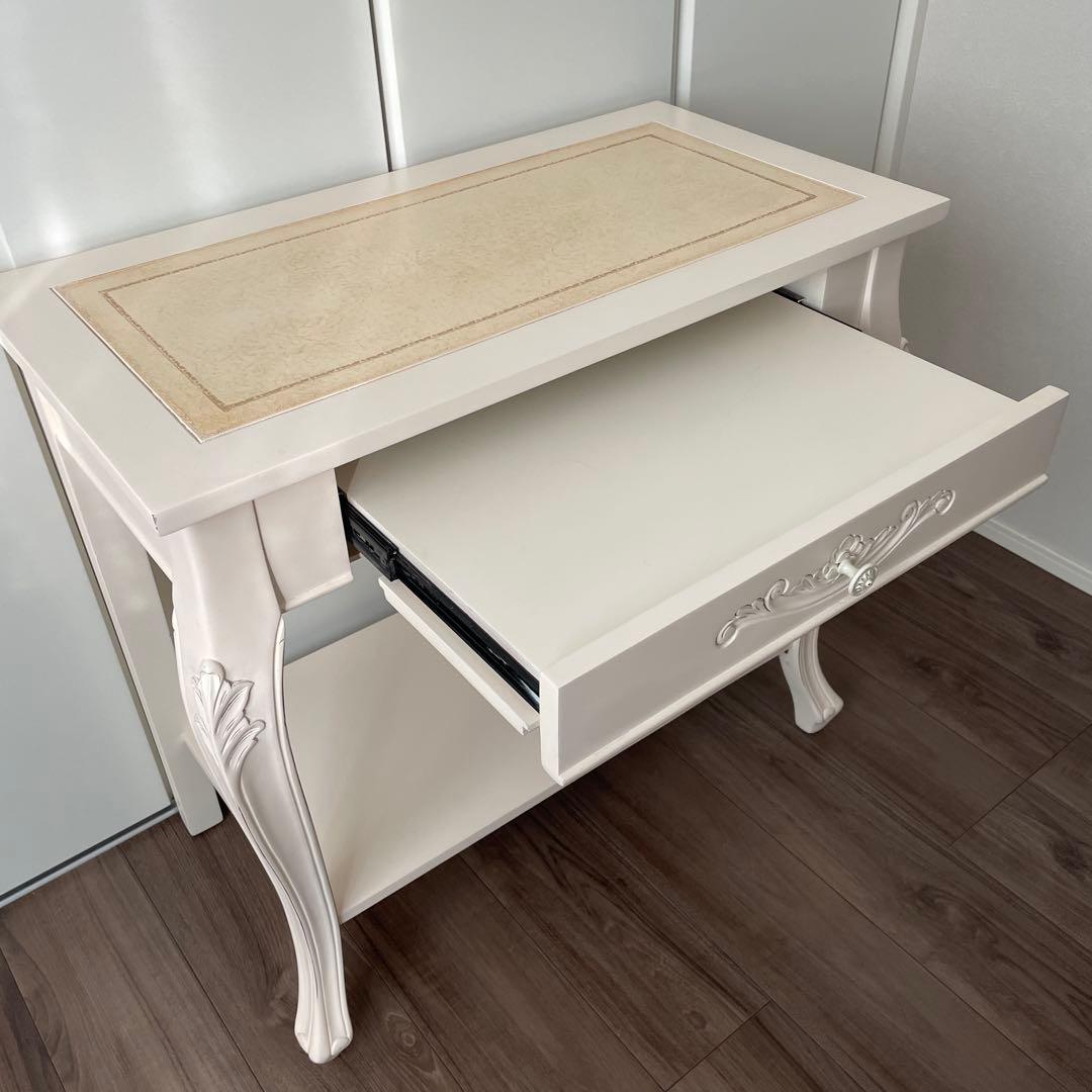 猫脚　ネコ脚　アンティーク　パソコンデスク　家具　机　テーブル　花台　フラワー