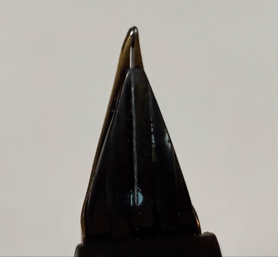 PLATINUM 万年筆 18K 革巻 シープ 2本 細字・細軟