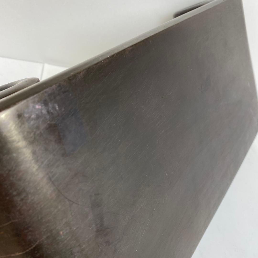 唐物　唐木　肉厚くりぬき曲台　幅約40㎝　3125gトコト東さ8-0107☆2F