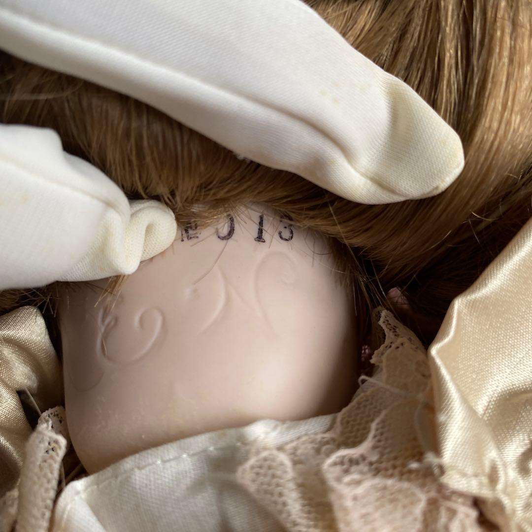 コレクションドール　ビスクドール　オープンマウス　刻印あり