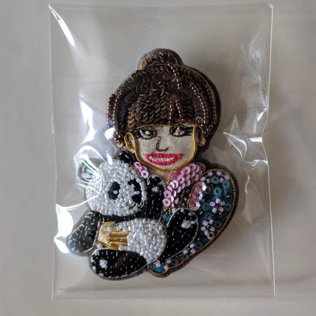 黒柳徹子　田川啓二　ブローチ