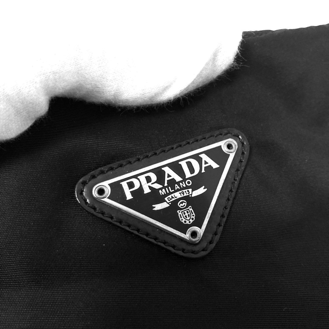 美品　プラダ　PRADA ショルダーバッグ　トートバッグ　黒　ブラック　ナイロン