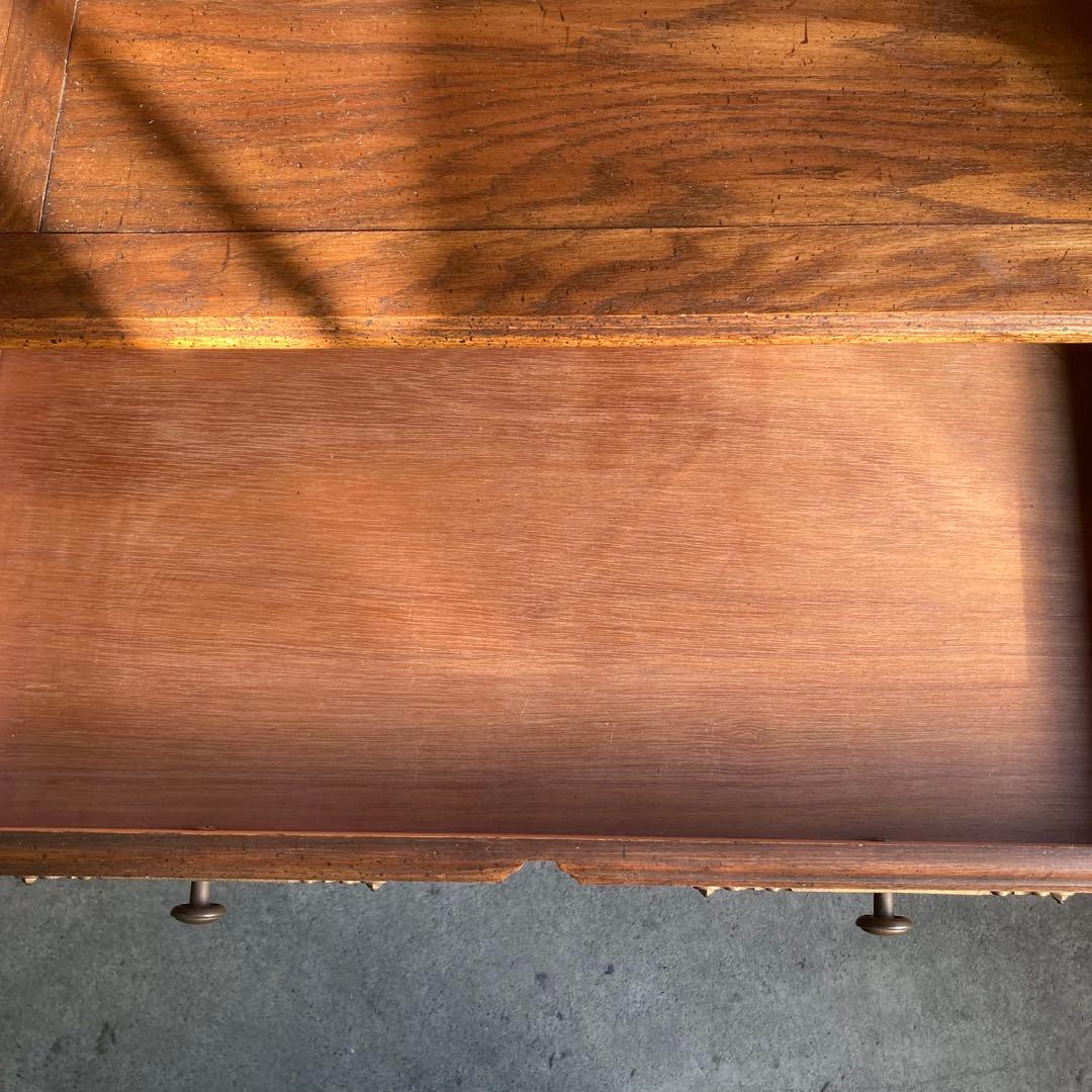 アンティーク　ヴィンテージ　蛇腹　ライティングビューロー　デスク　机　ドレッサー