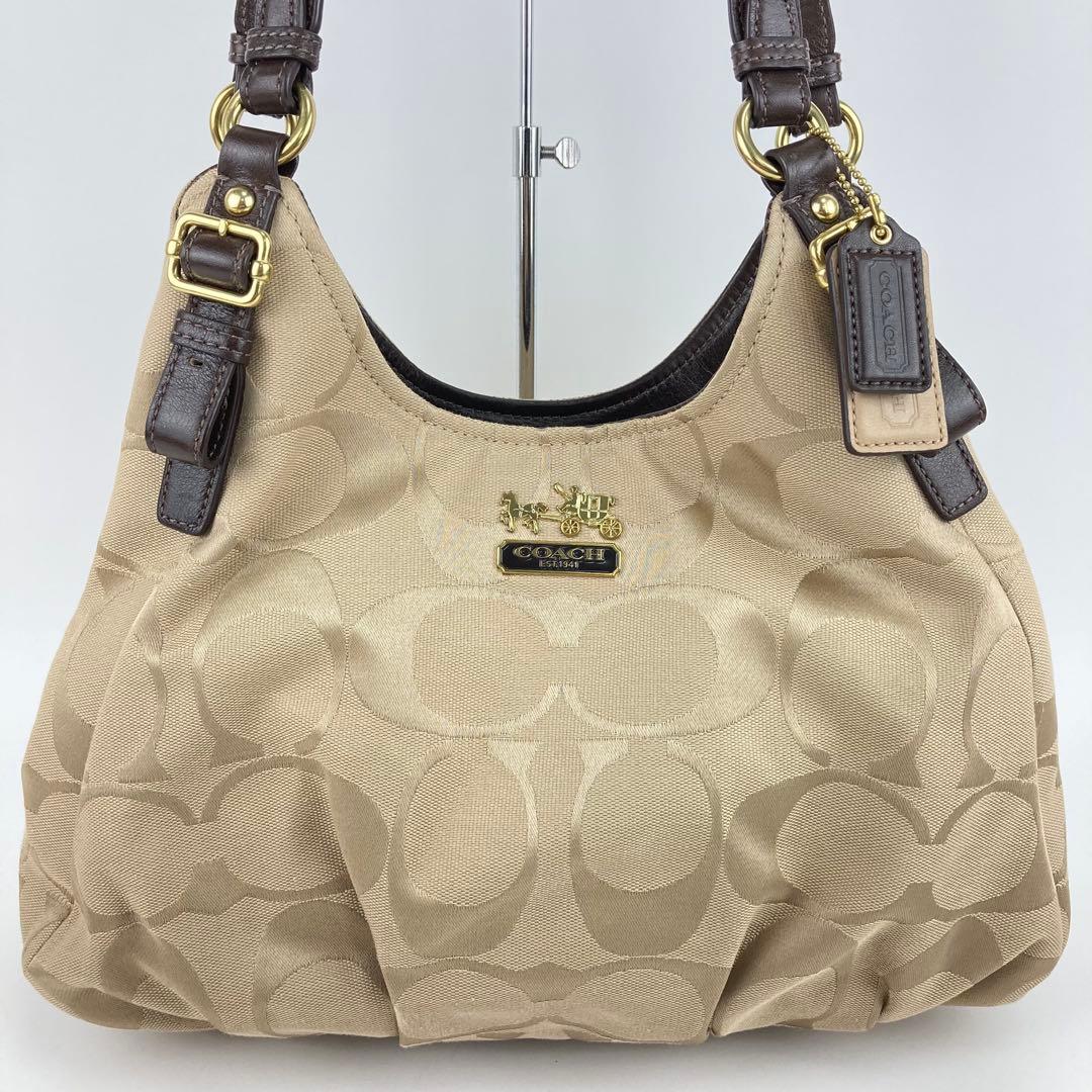COACH コーチ シグネチャー 18762 ハンドバッグ 肩掛け 美品