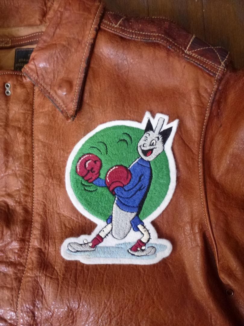 米軍 フライトジャケット用パッチAAC 613th Bomb SQ 手刺繍