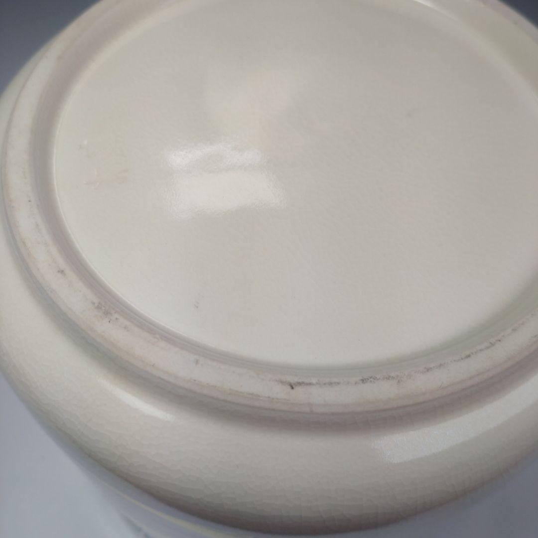 イ143 水指『鳴滝窯　橋本城岳造』『色絵扇面文　水指　共箱』茶道具