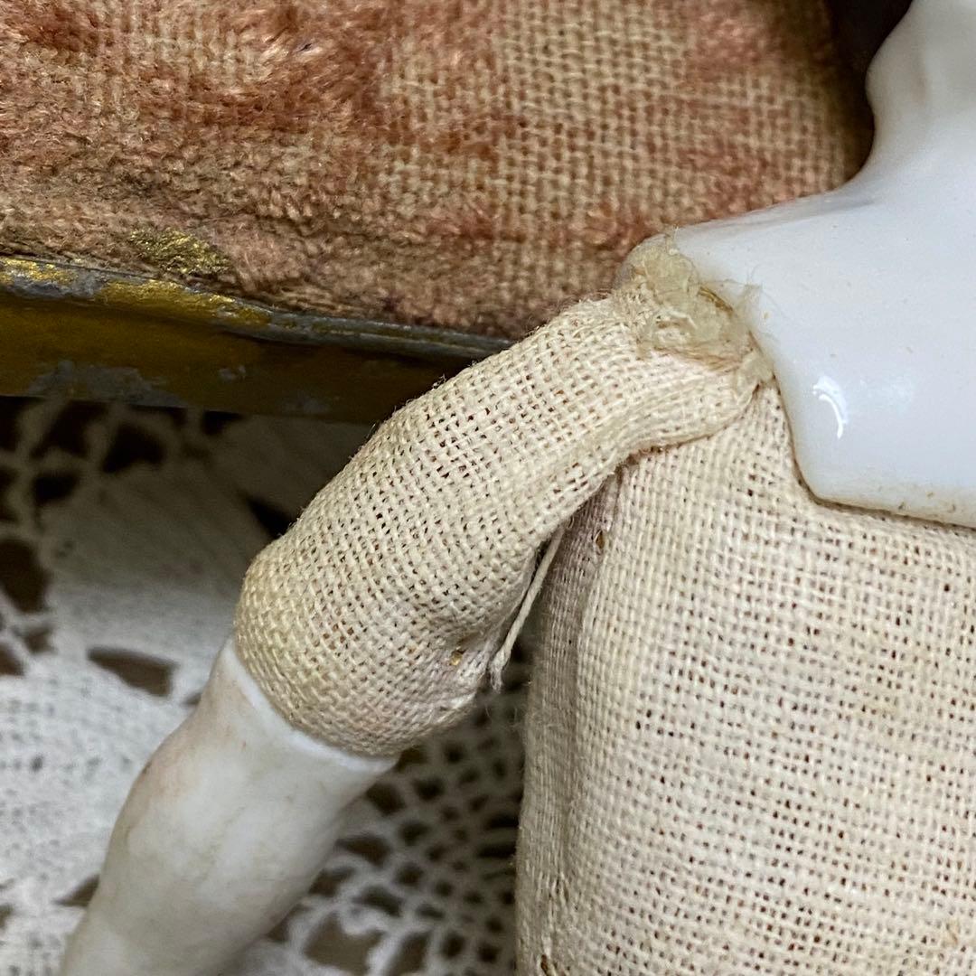 ドイツアンティーク チャイナヘッドドール 18.5cm