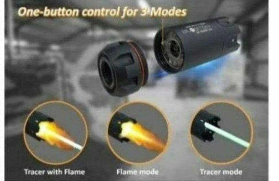 ACE-TECH BLASTER マズルフラッシュ フルオートトレーサー　TAN