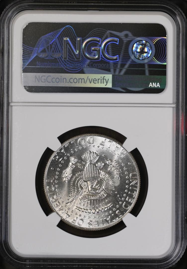 1964年 ケネディ ハーフダラー 銀貨 NGC MS64 FIRST YEAR