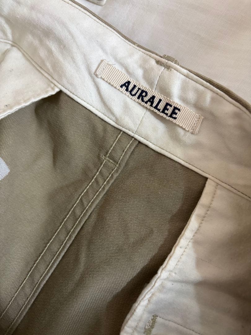 パンツ AURALEE WASHED FINX CHINO WIDE PANTS 4