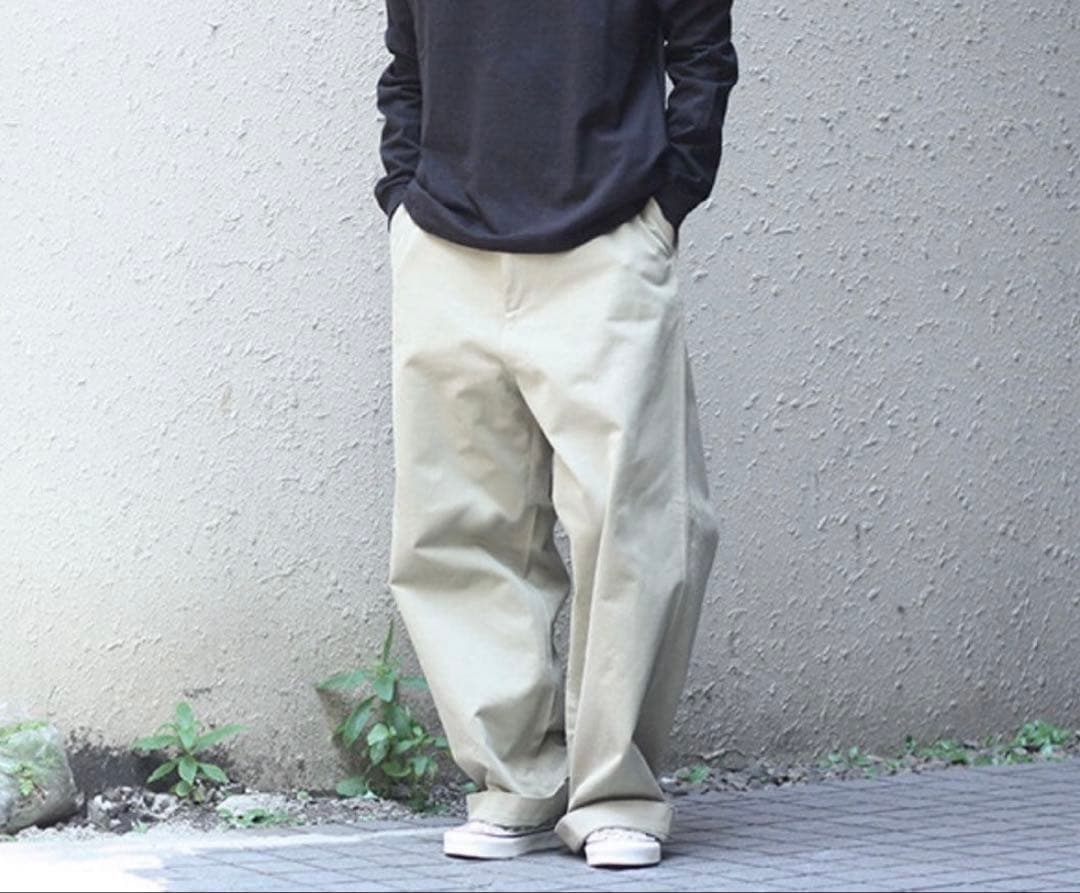 パンツ AURALEE WASHED FINX CHINO WIDE PANTS 4