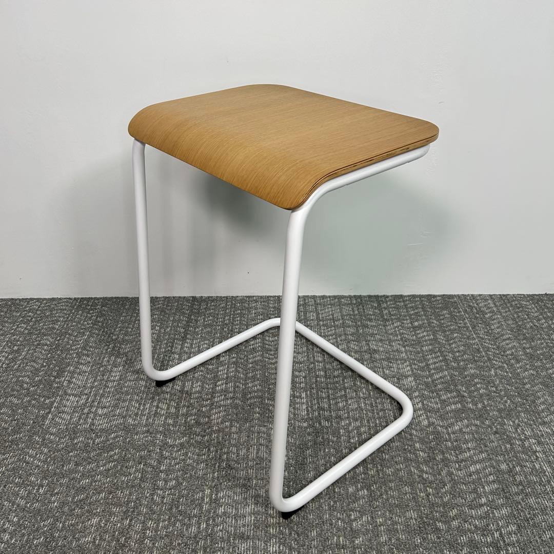 ③Knoll/ノル トボガン プルアップテーブル　ホワイトxホワイトオーク