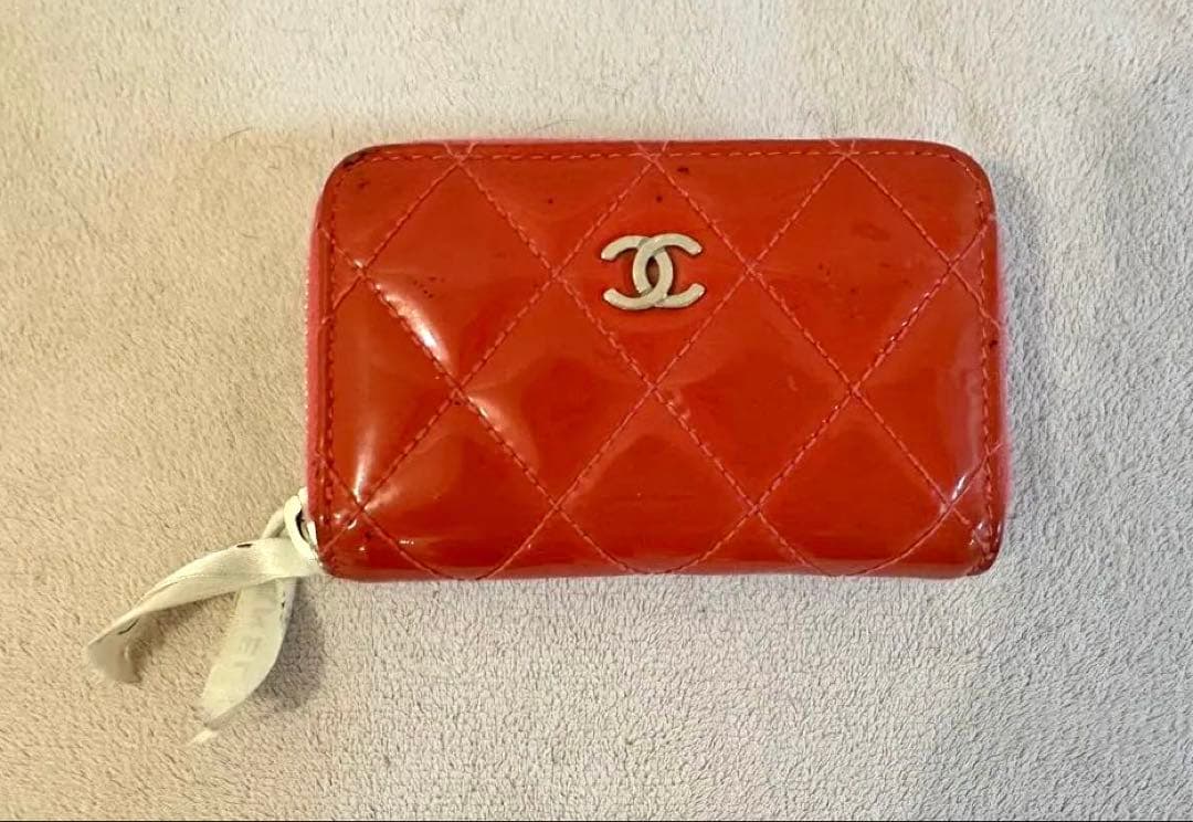 CHANEL ピンク　レザー ケース