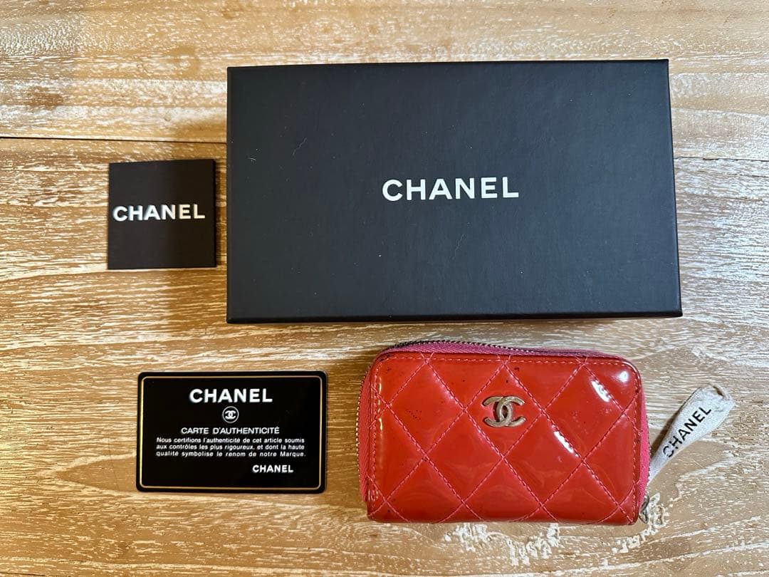 CHANEL ピンク　レザー ケース