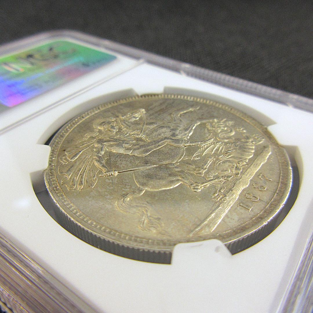 1887 イギリス クラウン 銀貨 ゴールデンジュビリー NGC  モダン