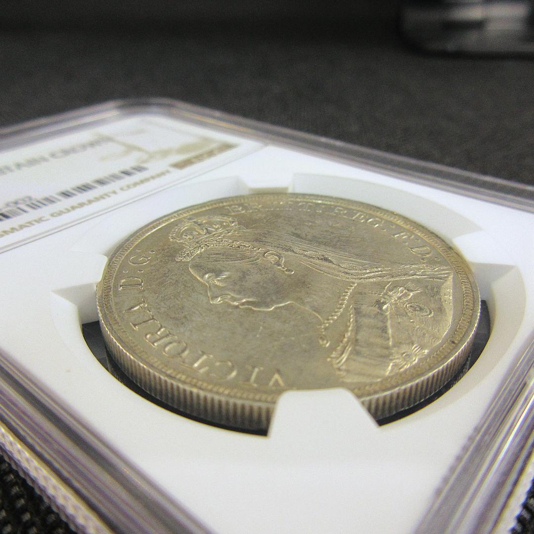 1887 イギリス クラウン 銀貨 ゴールデンジュビリー NGC  モダン