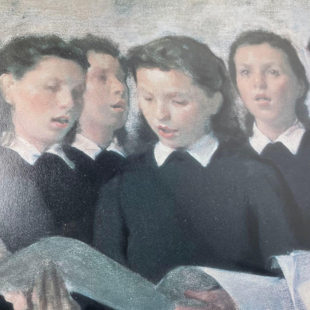 『小磯良平画伯』　斉唱　印刷で限定複製いたしました。