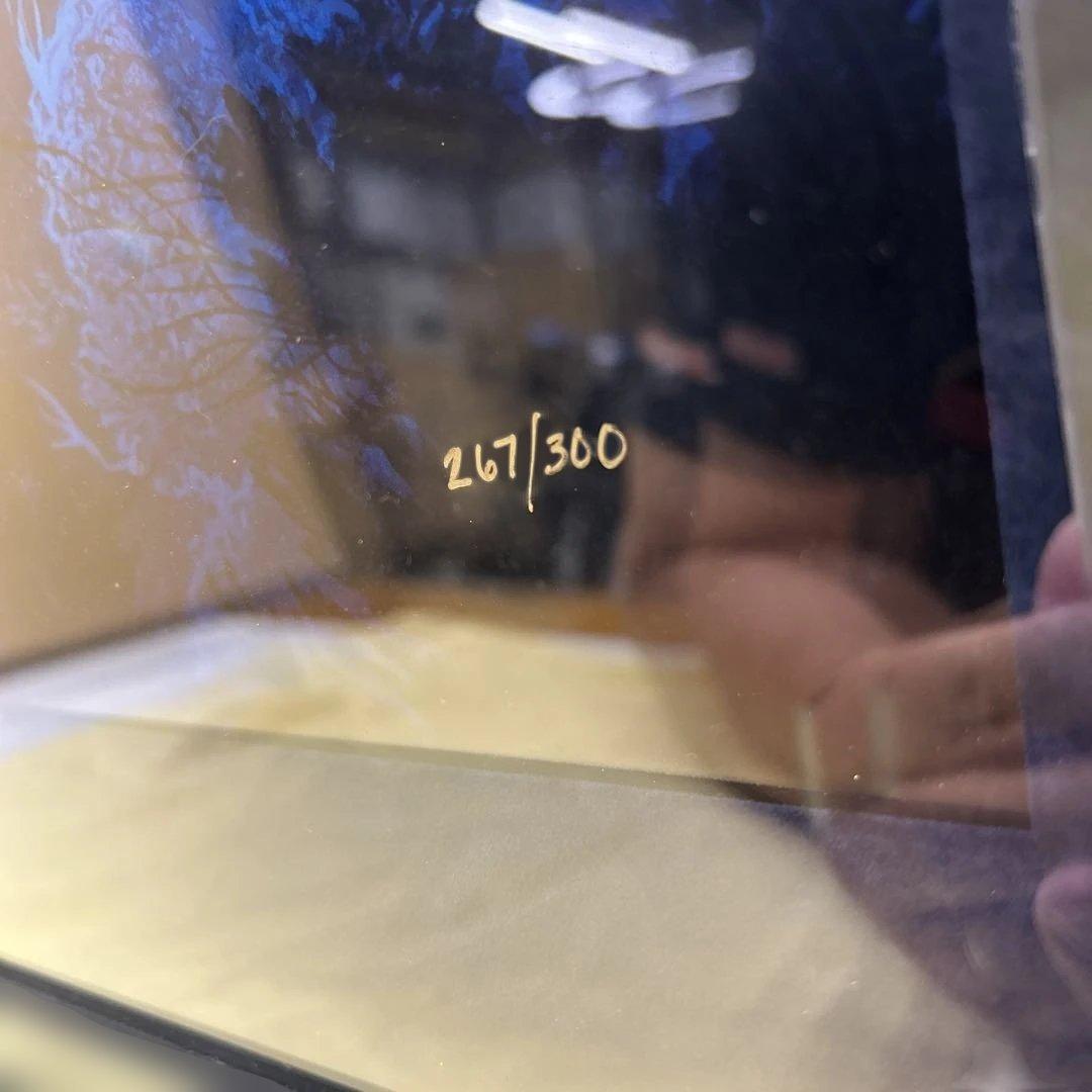 6329 ラッセン●シークレット リーフ イルカ サイン入り マリンアート