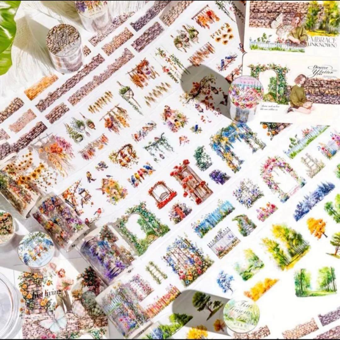 専用　未開封　ロマンチックガーデン6巻　PET マステ　コラージュ　在庫1