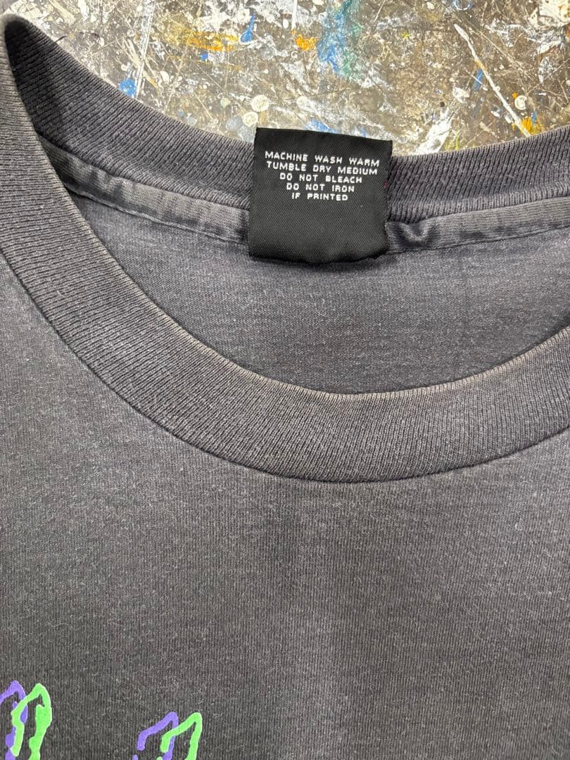 90s L7 tee XL giantタグ　両面スカルハンド