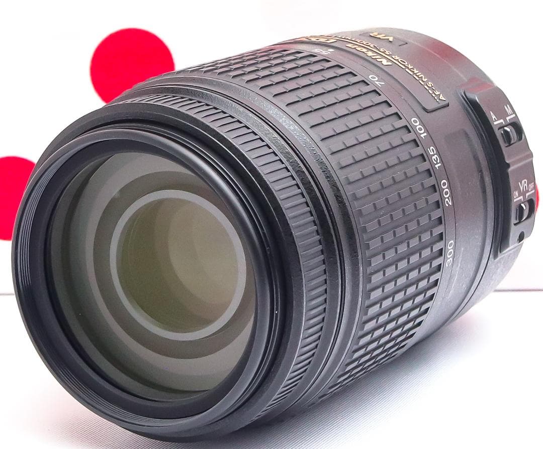 ニコン Nikon AF-S 55-300mm❤手振れ補正付❤300㎜望遠レンズ