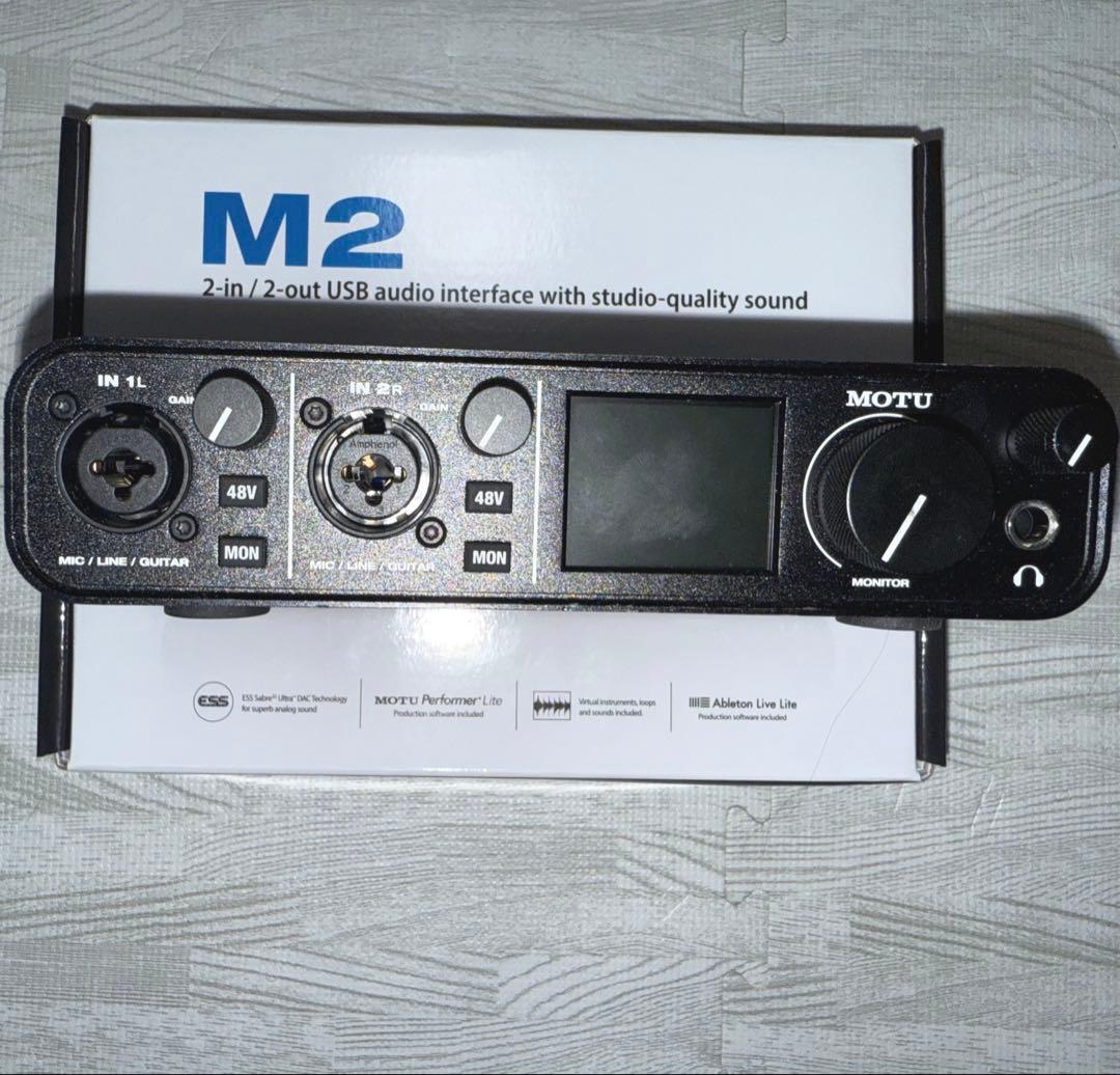 motu m2 オーディオインターフェース