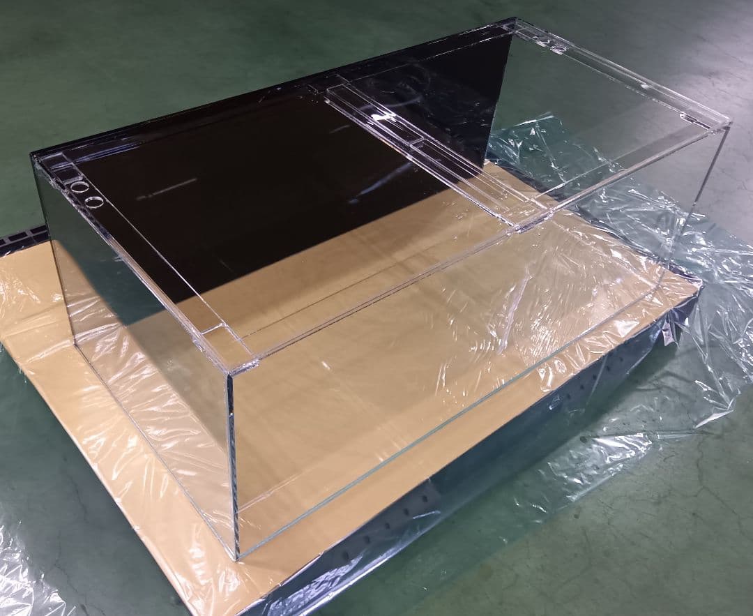 アクリル水槽 背面ブラック W1200 D600 H450 ワンオフ 佐川発送